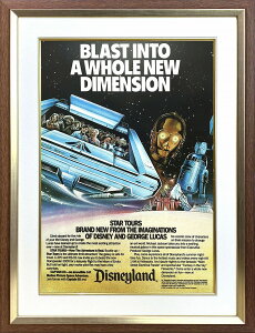 【レビュー特典付き】ディズニー「トゥモローランド/スター ツアーズ広告」展示用フック付ポスター テーマパークポスター ディズニーグッズ ディズニー絵画 プレゼント ギフト