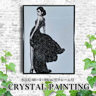 水晶パネル アートパネル アートボード 60×80cm 80×60cm 偉人 オードリー・ヘプバーン 取付金具 専用つ…