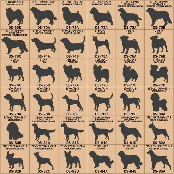 犬 ステッカー 名入れ 121犬種 オーダー かわいい 犬ステッカー かっこいい 車 名前 Mサイズ