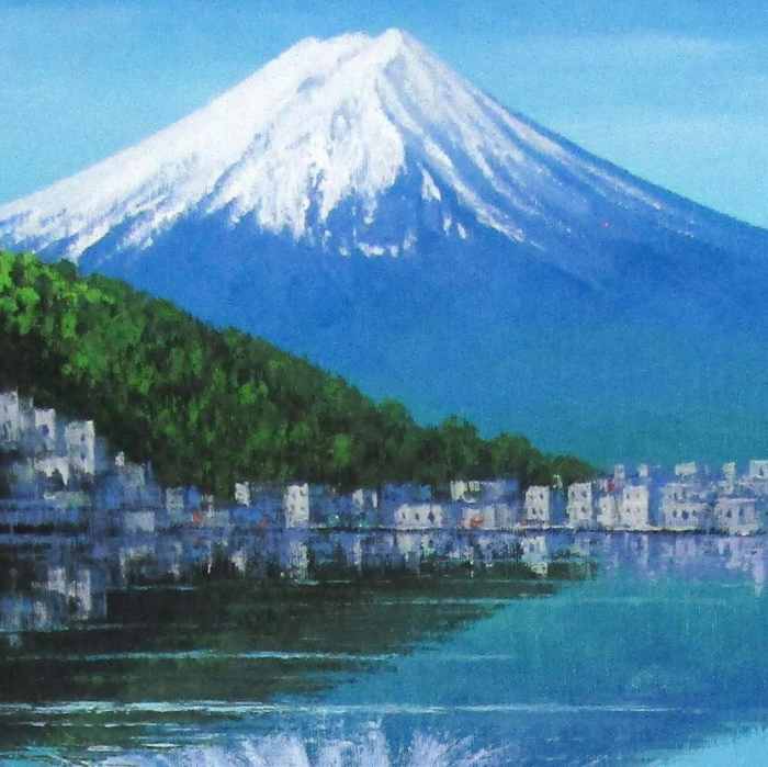 楽天市場】広瀬和之 逆さ富士 F6号 キャンバスのみ 油彩画 油絵 風景画 
