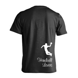 ＼10%OFFクーポン／ ハンドボール Tシャツ 半袖 メンズ レディース ジュニア 練習着 ドライ おもしろ tシャツ 速乾 スポーツ ウェア 名入れ 女子 男子 チーム おしゃれ 文字入れ無料 「ハンドボールラバーズ 3」 アートワークスコウベ 【送料無料】