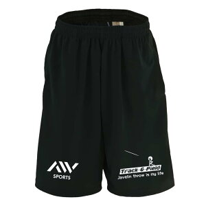 陸上競技 マラソン ランニング ハーフパンツ ドライ メンズ ウェア レディース ジュニア 練習着 短パン 速乾 スポーツ 名入れ おしゃれ 半スボン 文字入れ無料 「やり投 is my life」 アートワ