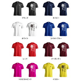 ＼スーパーSALE特価／ スポーツウェア フィットネス 運動 Tシャツ 半袖 メンズ レディース ジュニア 練習着 ドライ おもしろ tシャツ ふざけ 名入れ 文字入れ無料 「いくつになっても夢がある」 アートワークスコウベ 【送料無料】