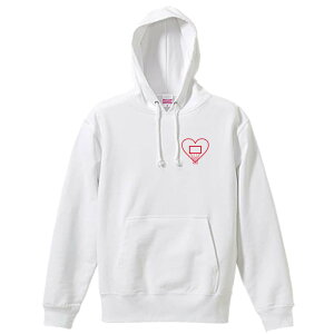 バスケ パーカー プルオーバー メンズ レディース ジュニア 練習着裏パイル おもしろ 名入れ スウェット おしゃれ キッズ 大きいサイズ 文字入れ無料 「ハートのゴール」 アートワークスコ