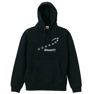\10%OFFクーポン/ サッカー パーカー プルオーバー メンズ レディース ジュニア 練習着裏パイル おもしろ 名入れ スウェット おしゃれ キッズ 大きいサイズ 文字入れ無料 「SHOOT」 アートワ