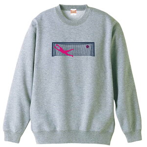 \10%OFFクーポン/ サッカー トレーナー スウェット メンズ レディース ジュニア 裏パイル 練習着 おもしろ 名入れ おしゃれ 文字入れ無料 綿100% キッズ 大きいサイズ 「ゴールキーパーデザ