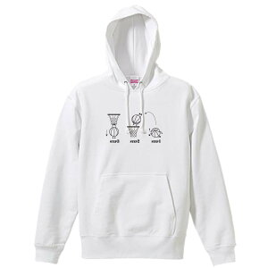 バスケ パーカー プルオーバー メンズ レディース ジュニア 練習着裏パイル おもしろ 名入れ スウェット おしゃれ キッズ 大きいサイズ 文字入れ無料 「バスケットボールがこうなってこう