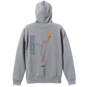 バスケ パーカー プルオーバー メンズ レディース ジュニア 練習着裏パイル おもしろ 名入れ スウェット おしゃれ キッズ 大きいサイズ 文字入れ無料 「レイアップ カラフルライン」 アート