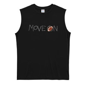 アメフト ノースリーブ スリーブレス 「MOVE ON 進め」 メンズ レディース スポーツ 吸水速乾 ドライ リサイクルポリエステル 練習着 アートワークスコウベ 【送料無料】