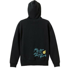 テニス パーカー プルオーバー メンズ レディース ジュニア 練習着 裏パイル おもしろ 名入れ スウェット おしゃれ キッズ 大きいサイズ 文字入れ無料 「テニスをしている時間が好き」 アートワークスコウベ 【送料無料】