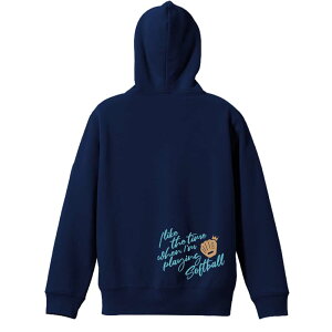 \10%OFFクーポン/ ソフトボール パーカー プルオーバー メンズ レディース ジュニア 練習着裏パイル おもしろ 名入れ スウェット おしゃれ キッズ 大きいサイズ 文字入れ無料 「ソフトボー