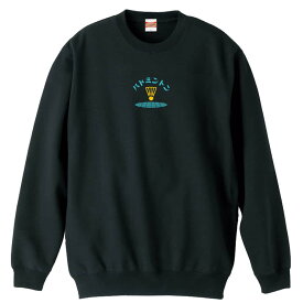 ＼10%OFFクーポン／ バドミントン トレーナー スウェット メンズ レディース ジュニア 裏パイル 練習着 おもしろ 名入れ おしゃれ 文字入れ無料 綿100% キッズ 大きいサイズ 「レトロポップ　バドミントン」 アートワークスコウベ 【送料無料】