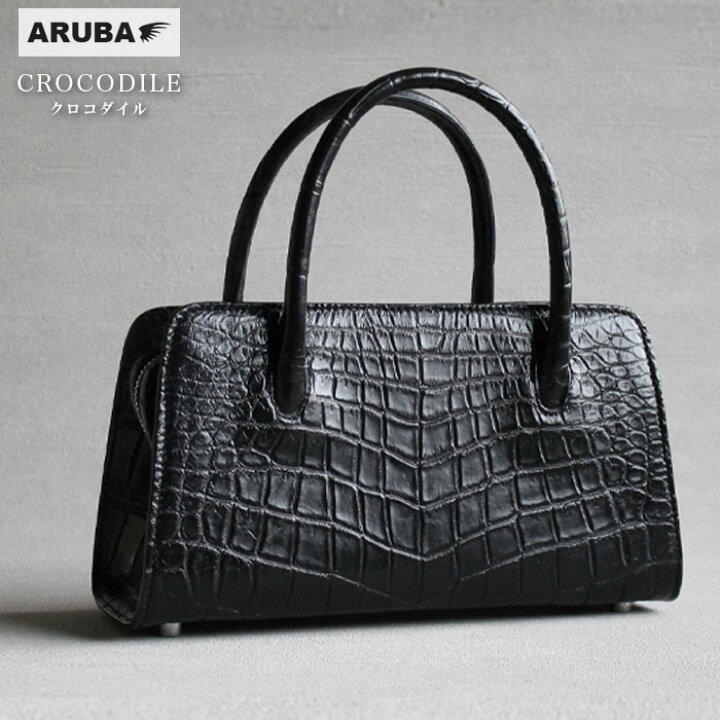 楽天市場】クロコダイル ハンドバッグ 2way ミニ 小さめ バッグ 本革  