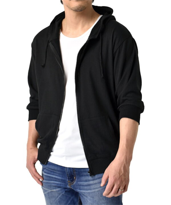 楽天市場】＼ポイント10倍☆お買い物マラソン限定／ 5分袖パーカー 夏  