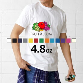FRUIT OF THE LOOM フルーツオブザルーム 半袖Tシャツ 4.8オンス メンズ レディース 綿 丸胴 Sサイズ【B1Y】【送料無料】【メール便1】【メンズ】