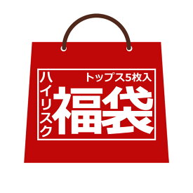 ＼ポイント5倍★楽天スーパーSALE／ トップス5枚入福袋 ハイリスク 半袖 長袖 いろいろ詰め合わせ B品級 返品不可【X1F】【送料無料】【メンズ】