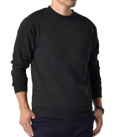 スウェット トレーナー メンズ TC裏起毛 ストレッチ フリース起毛 防寒 クルーネック リブ【A2D】【送料無料】【ゆうパケット】【メンズ】【mens】