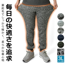 ＼ポイント10倍★11/11 01:59まで／ ジョガーパンツ メンズ スウェットパンツ ニット フリース 裏起毛 暖 ストレッチ 防寒 ウエストゴム 前閉じ【B4U】【送料無料】【ゆうパケット】