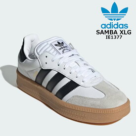 【ポイント還元 10倍 8/1〜17まで】 アディダス サンバ XLG IE1377 ホワイト ブラック 厚底 スニーカー adidas SAMBA XLG メンズ レディース トレンドモデル 並行輸入品