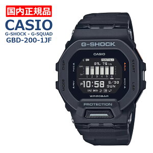 Ki CASIO JVI G-SHOCK G-SQUAD GBD-200-1JF ubN Y rv Bluetooth v J[v Sv ^C}[ A[ h X|[c jO W g[jO fW^ EH