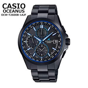 【国内正規品】CASIO カシオ OCEANUS オシアナス OCW-T2600B-1AJF Classic Line ソーラー電波 チタン製 メンズ腕時計 サファイアガラス 10気圧防水