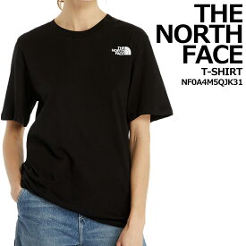 THE NORTH FACE ノースフェイス Women’s Relaxed Redbox Tee トップス クルーネック Tシャツ ブラック レディース 母の日 ロゴ NF0A4M5QJK31