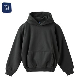 YEEZY × GAP 55 SHRUNKEN HOODIE 470824-06-2 BLACK12 イージー ギャップ パーカー フーディー オーバーサイズ メンズ ブランド カニエ ウエスト YGEBB