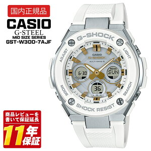 CASIO �J�V�I G-SHOCK G-STEEL GST-W300-7AJF �d�g�\�[���[ �����Y �r���v �A�i�f�W 20�C���h�� ���C���[�K�[�h�\�� �z���C�g �����x���g �������K�i