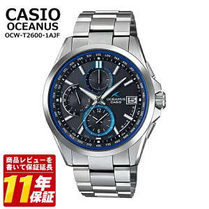 �y�������K�i�zCASIO �J�V�I OCEANUS �I�V�A�i�X OCW-T2600-1AJF Classic Line �\�[���[�d�g �`�^���� �����Y�r���v �T�t�@�C�A�K���X 10�C���h��