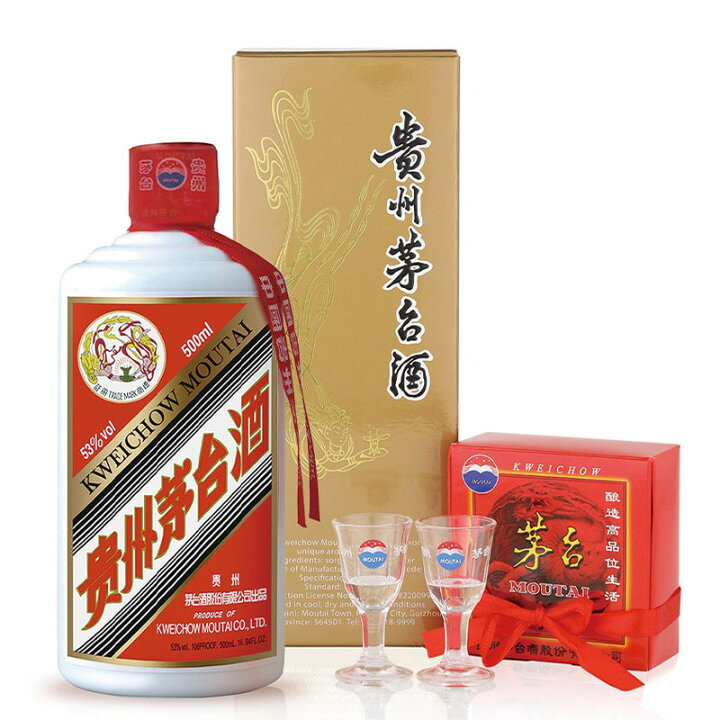楽天市場】貴州茅台酒 ショットグラス付 500ml 白酒 きしゅうまおたい 