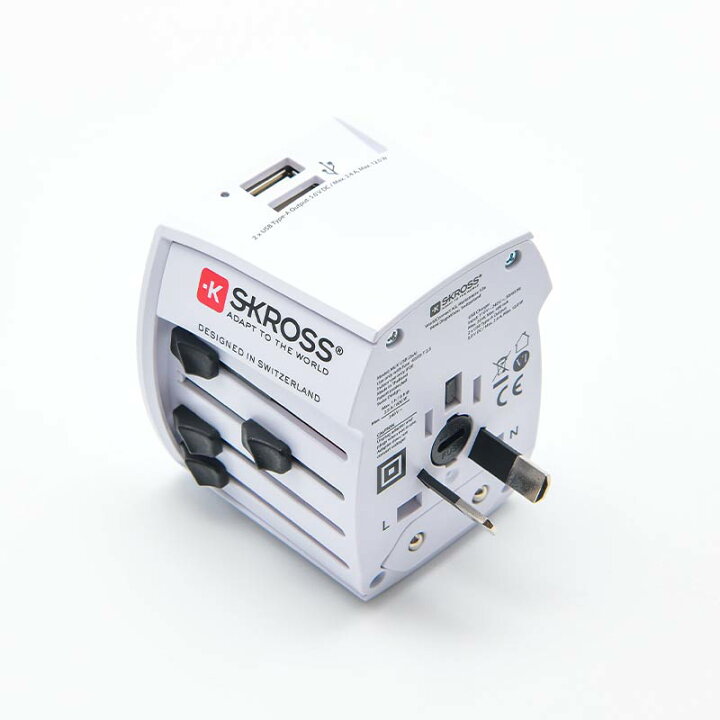 楽天市場】P10倍 SKROSS MUV USB-2A ワールドトラベルアダプター 