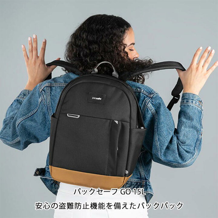 楽天市場】P10倍 パックセーフ GO 15L バックパック リュック 防犯機能 