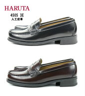 HARUTA ローファー 学生 レディース 人工皮革 4505 3E 幅広 EEE BL 黒 JAM ジャマイカ ハルタ 通学靴 コ…