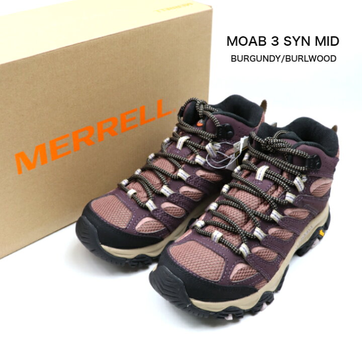 楽天市場】MERRELL MOAB3 SYN MID GTX J500184 BURGUNDY/BURLWOOD 正規 