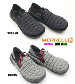 WOMENS MERRELL HUT MOC J90802 TRIPLE BLACK J5001132 CHARCOAL 正規品 メレル ハットモック スリッポンスニーカー レディーススニーカー キャンプ 室内履き アウトドア 婦人靴 軽量 楽天検索 楽天市場 サーチ ランキング 広告 通販 22cm 23cm 24cm 25cm あす楽