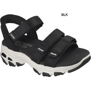 SLIP-INS SKECHERS 163651 BLK WHT D'LITES SANDAL - CLASSIC CATC �X�P�b�`���[�Y �X���b�v�C���Y ���f�B�[�X�T���_�� �� �� �n���Y�t���[ �y�V�s�� �y�V���� �T�[�` �����L���O �L�� �T�[�` �����L���O �L�� 