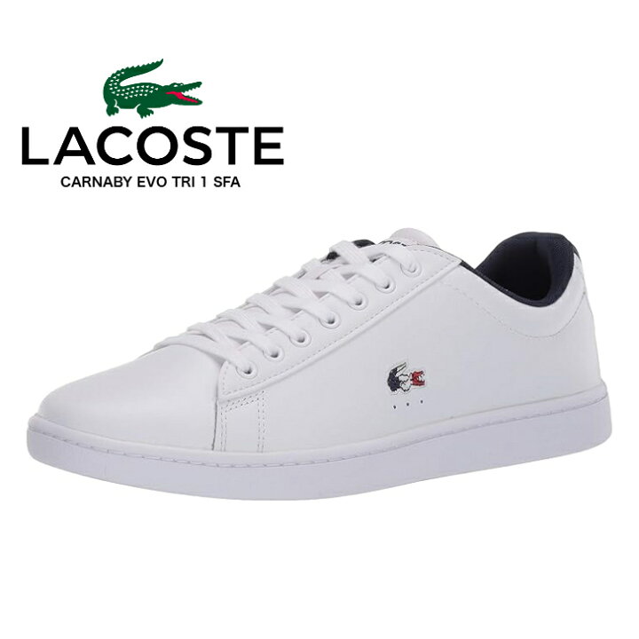 楽天市場】LACOSTE 39SFA0048-407 WHT/NVY/RED CARNABY EVO TRI 1 SFA 