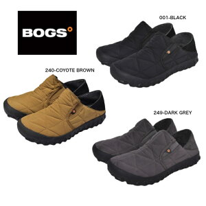 ボグス B-モックスライド 78837 001 249 240 BOGS スノーシューズ メンズ レディース B-MOC SLIDE 78837 滑らない 防寒 ウインターシューズ キルティング 抗菌 防臭 防滑 保温 雨 雪 2WAY ブラック ブラウン