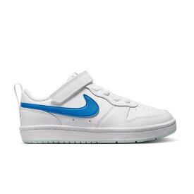 NIKE COURT BOROUGH LOW2 PSV BQ5451-123 WHITE/PHOTO BLUE 正規品 nike ナイキ コートバーロウ2 ジュニアスニーカー キッズシューズ 子供靴 白 青 マジック 男の子 女の子 楽天検索 楽天市場 サーチ ランキング 通販 17cm 18cm 19cm 20cm 21cm 21.5cm 22cm あす楽