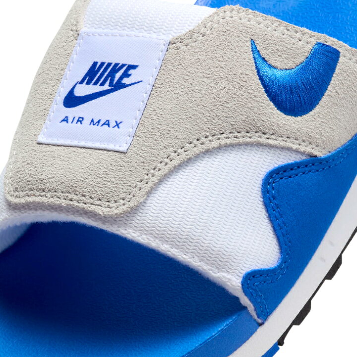 楽天市場】NIKE AIR MAX1 SLIDE FJ4007-100 WHITE/ROYAL BLUE メンズ 