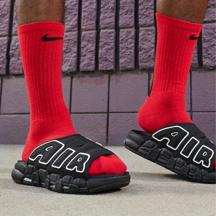 楽天市場】NIKE AIR MORE UPTEMPO SLIDE DV2132-001 BLACK/WHITE  