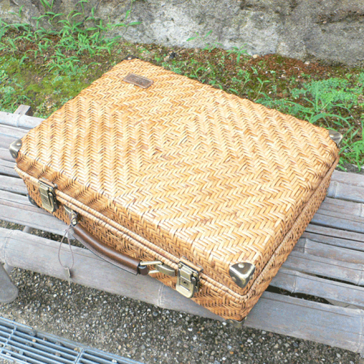 楽天市場】アタッシュケース（大）アジロ あじろトランク 籐 ラタン