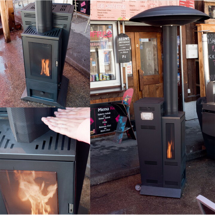 楽天市場】無電源 ペレットストーブ パティオヒーター HOT SPOT 13 