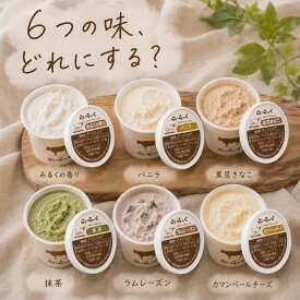 アイス 6個セット らいらっく ジェラート アイスクリーム 濃厚ミルク バニラ ラムレーズン 抹茶 黒豆きなこ カマンベールチーズ 夏ギフト 誕生日プレゼント 送料無料