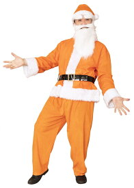 クリスマス コスプレ 送料無料 GOGOサンタさん オレンジ クリスマス コスプレ メンズ 男性用 衣装 Xmas コスチューム サンタクロース インスタ映え 推し