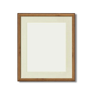 軽量 水彩額縁 フレーム F8号 オーク 壁掛けひも UV 紫外線カットアクリル マット付き 化粧箱入り 額縁 額