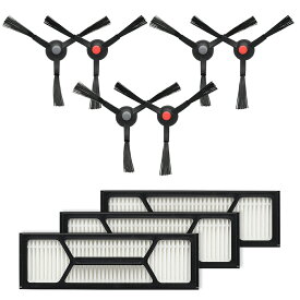 ユーフィー Robot Vacuum Omni S1 Pro 用 互換交換パーツ6点セット 互換品（サイドブラシ×3 / フィルター×3）
