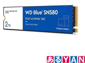 WesternDigital WD Blue SN580 NVMe SSD 容量2TB M.2(2280) 2.38mm WDS200T3B0E 新品 送料無料