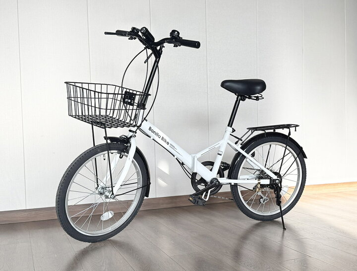 楽天市場】楽天ポイント5倍増 折りたたみ自転車 20インチ 6段変速 カゴ 