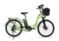 楽天市場】自転車 26インチ ママチャリ（カラーグリーン）（電動 